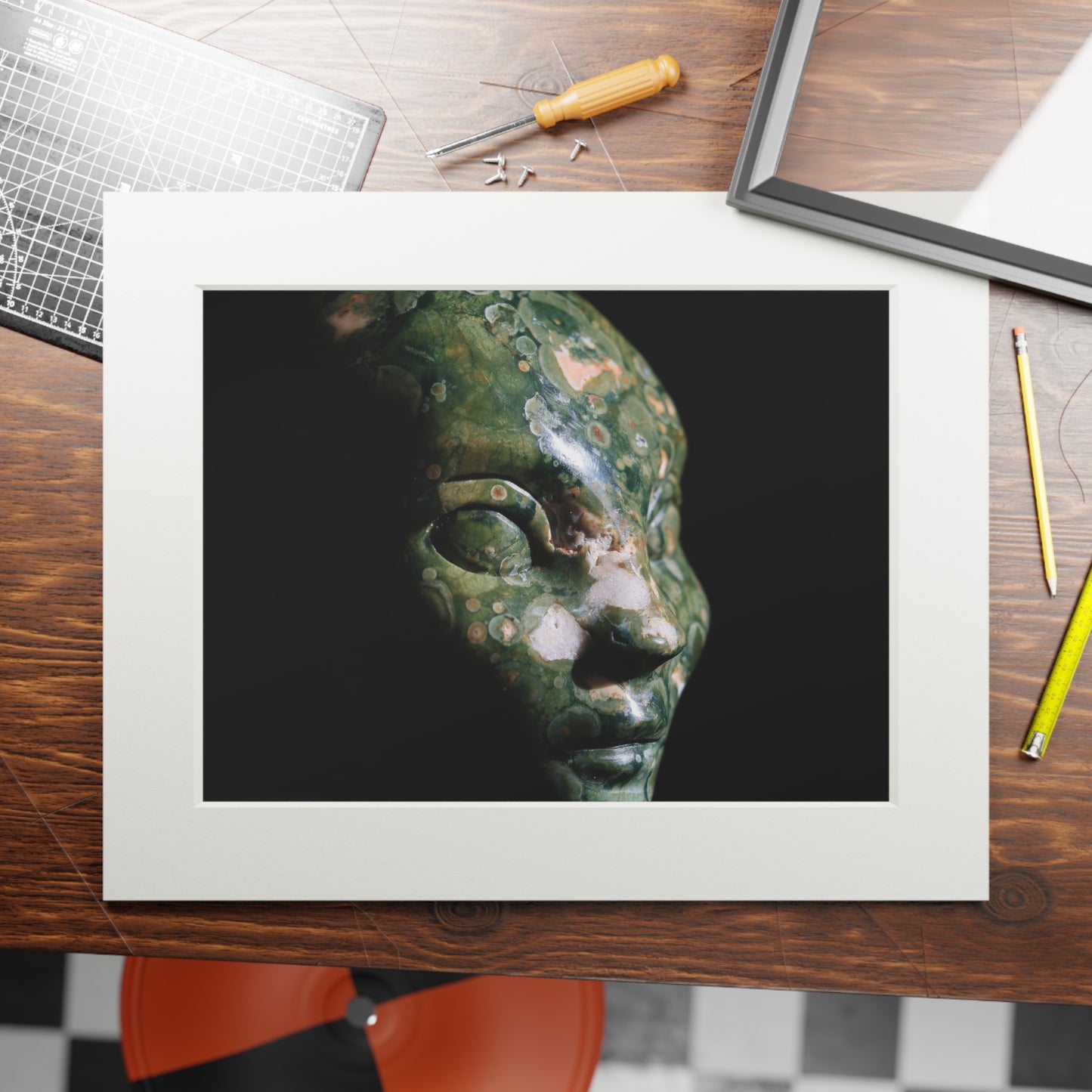 Rainforest Jasper Star Faery - Fine Art Print and Passepartout Paper Frame