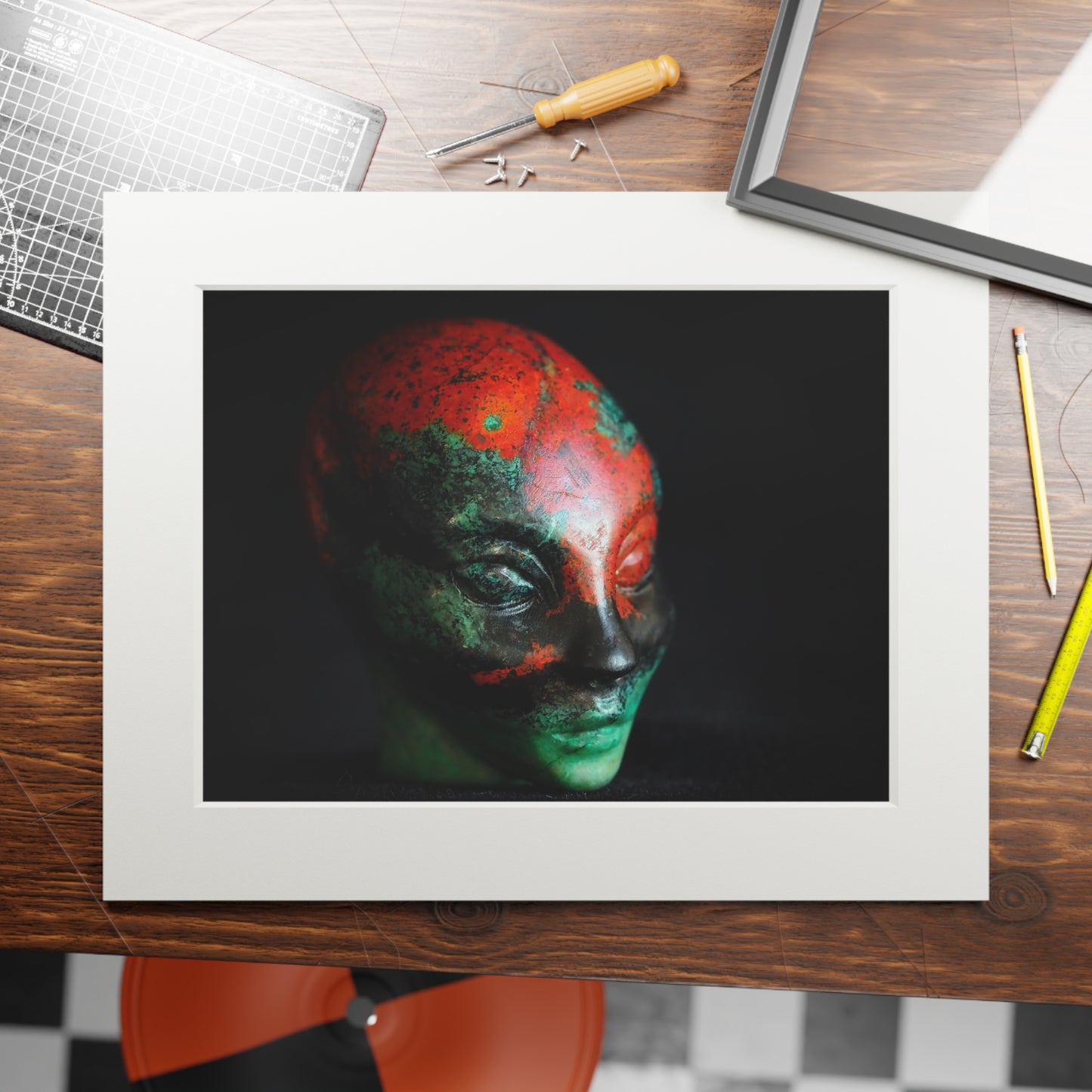 Sonora Sunrise Star Faery - Fine Art Print and Passepartout Paper Frame