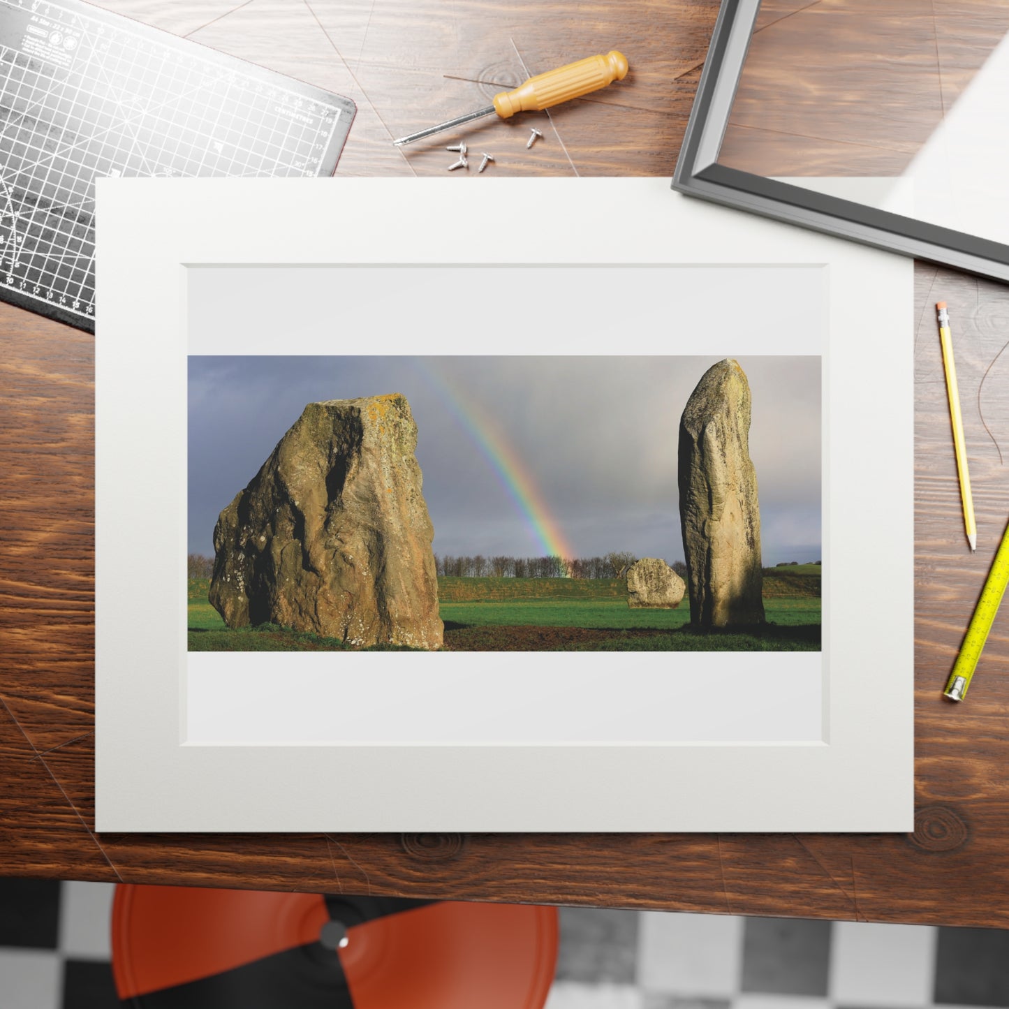 The Cove in Avebury | Fine Art Print with Passepartout Paper Frame