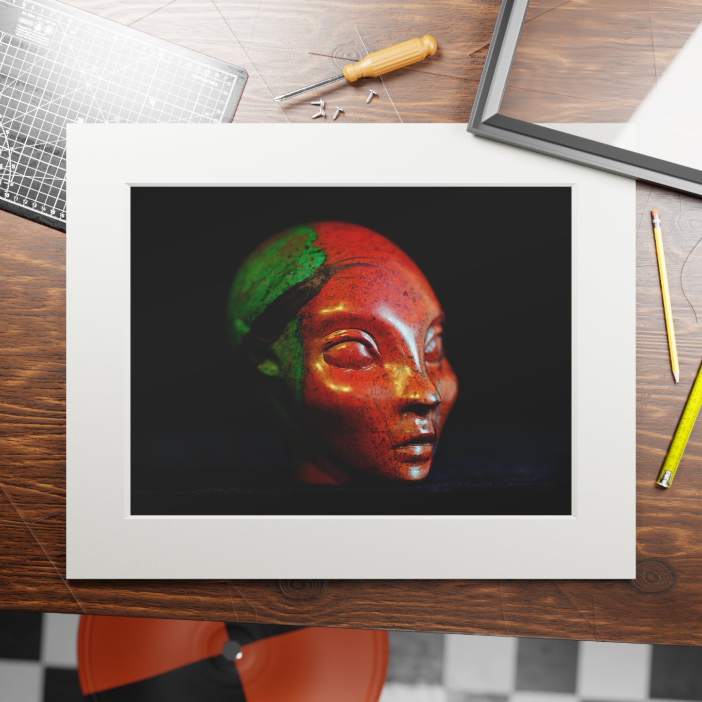 Sonora Sunset Star Faery - Fine Art Print and Passepartout Paper Frame