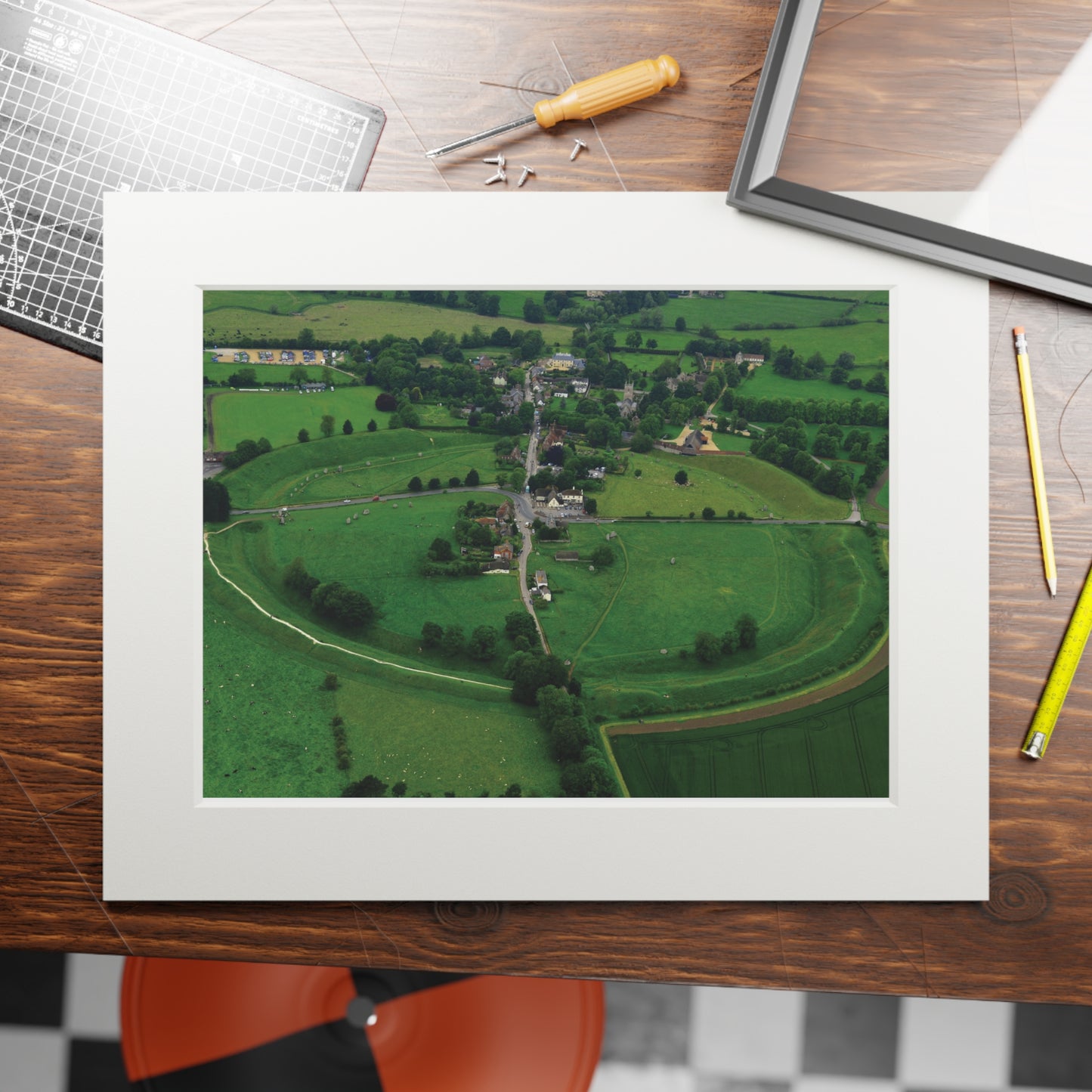 Avebury | Fine Art Print with Passepartout Paper Frame