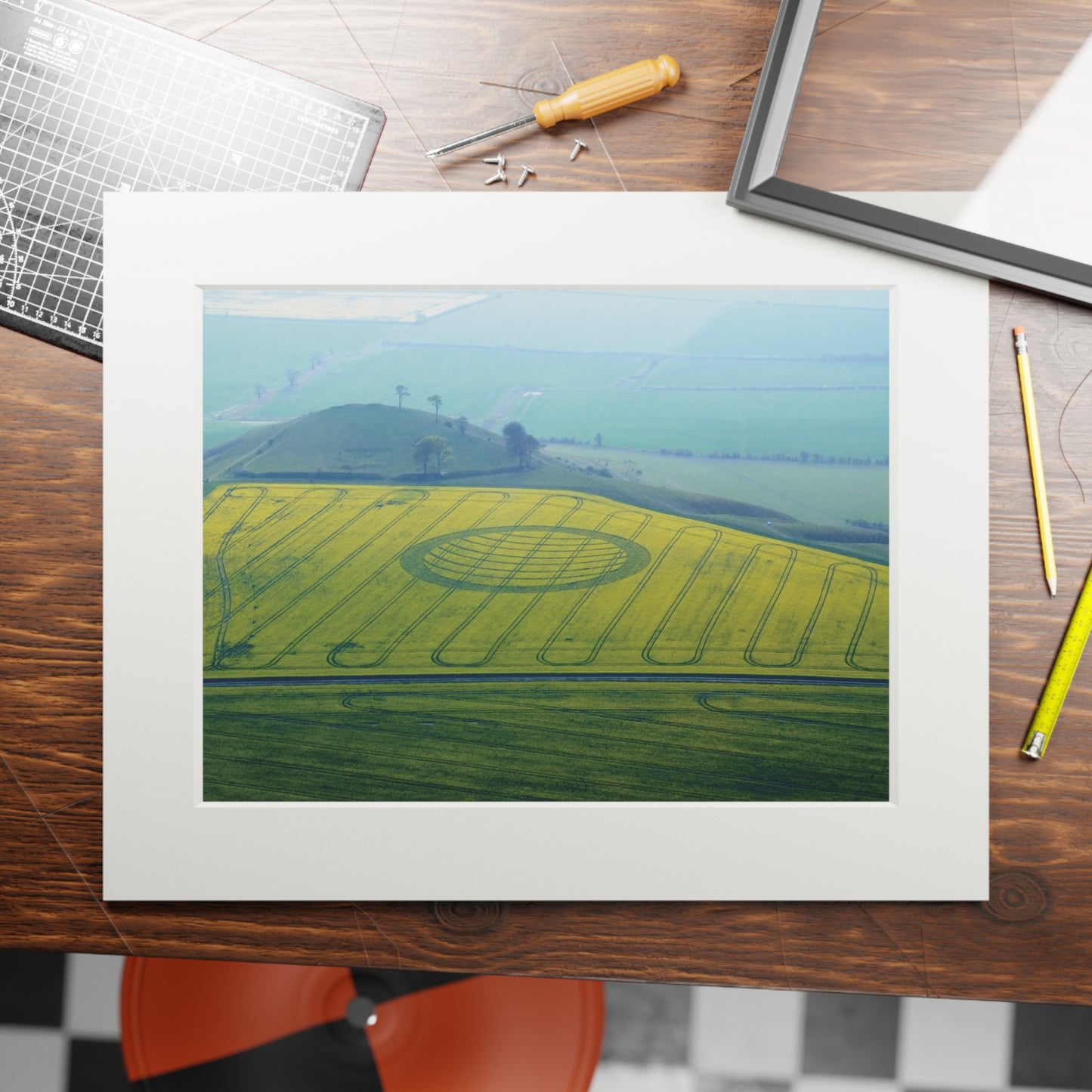 Olivers Castle, Wiltshire – 2007 | Fine Art Print with Passepartout Paper Frame