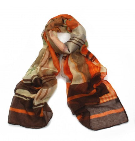 Zabel Orange Scarf