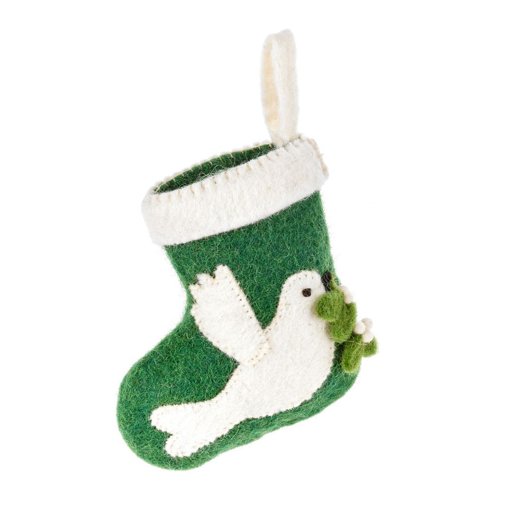 Dove Mini Stocking Decoration