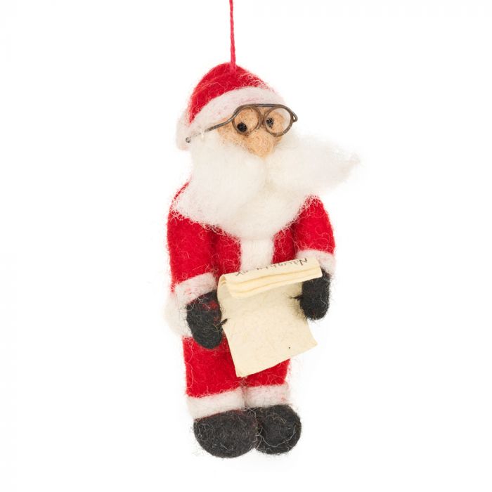 Naughty or Nice Santa Decoration