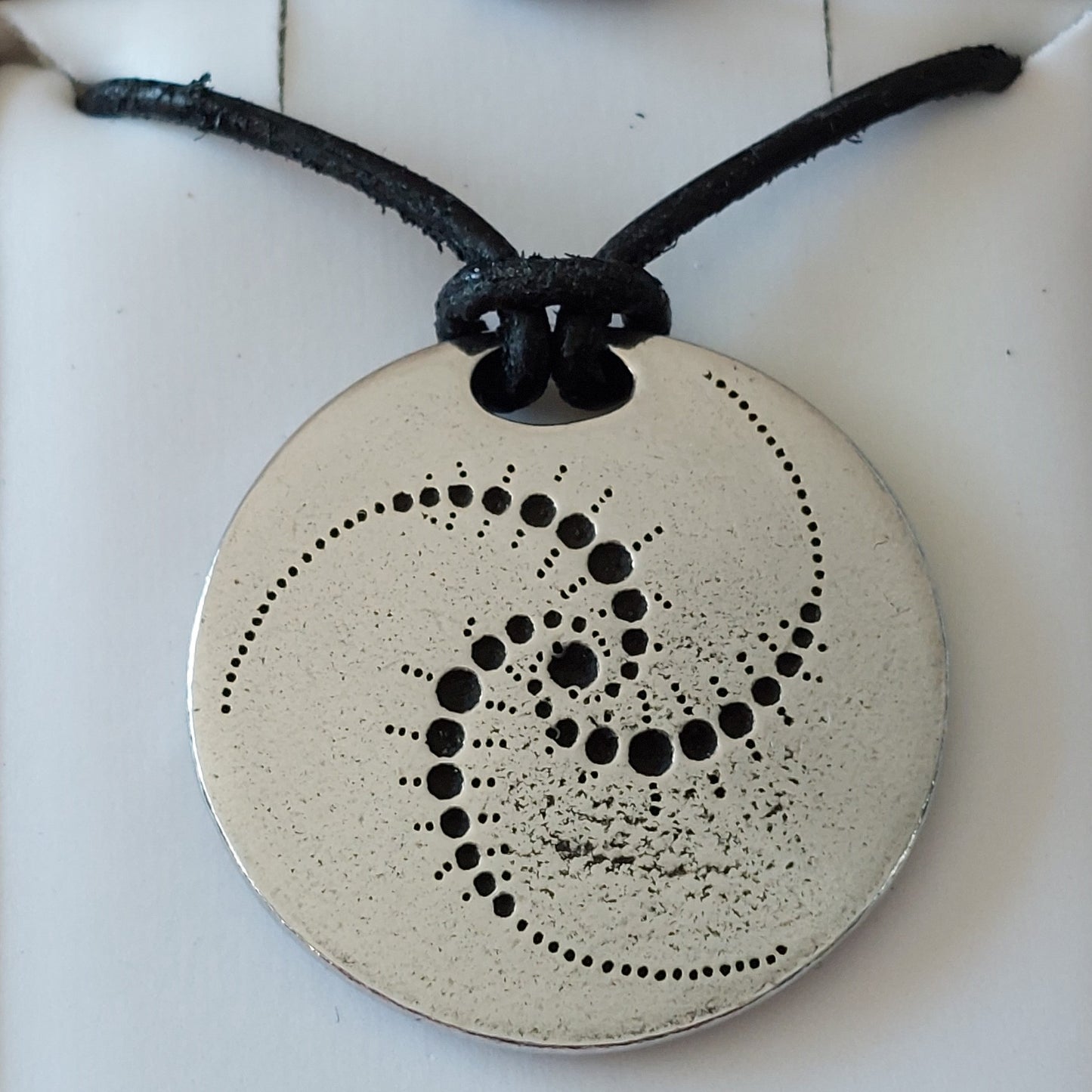 Pewter Crop Circle Necklace - Avebury (CGPN71)