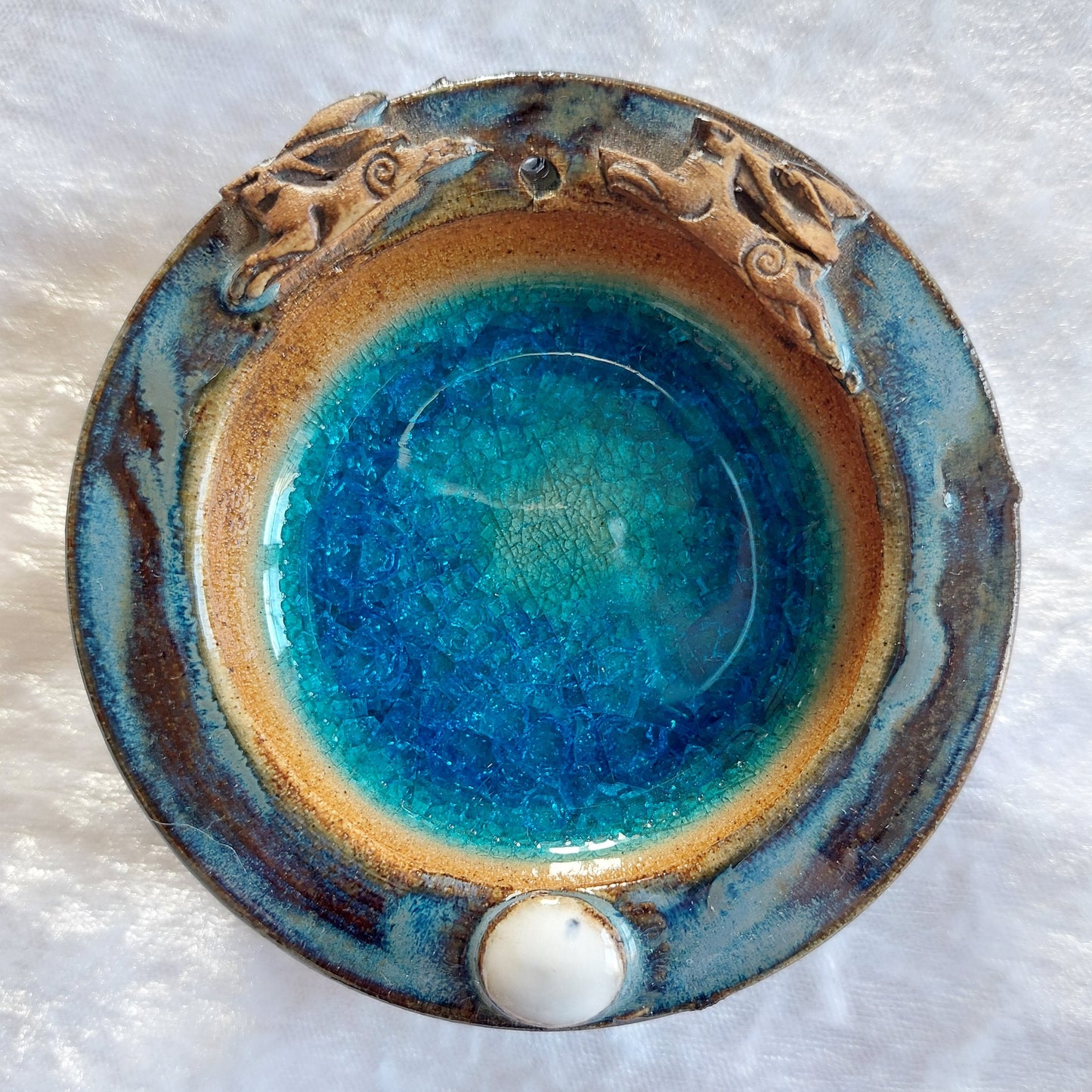 Incense Burner - Leaping Hare