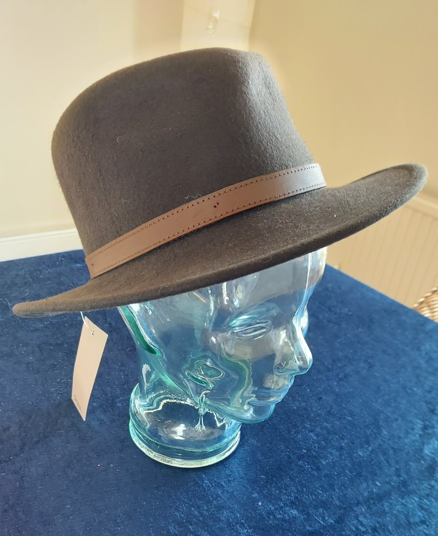 Crushable Wool Fedora Hat - Brown