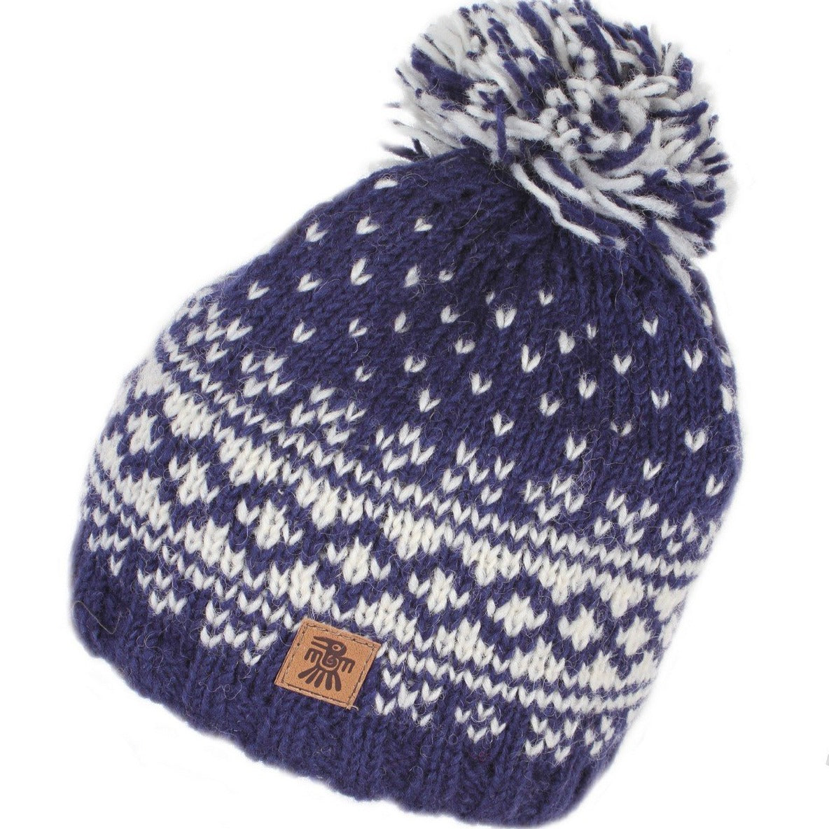 Kids Bergen Bobble Beanie - Blue