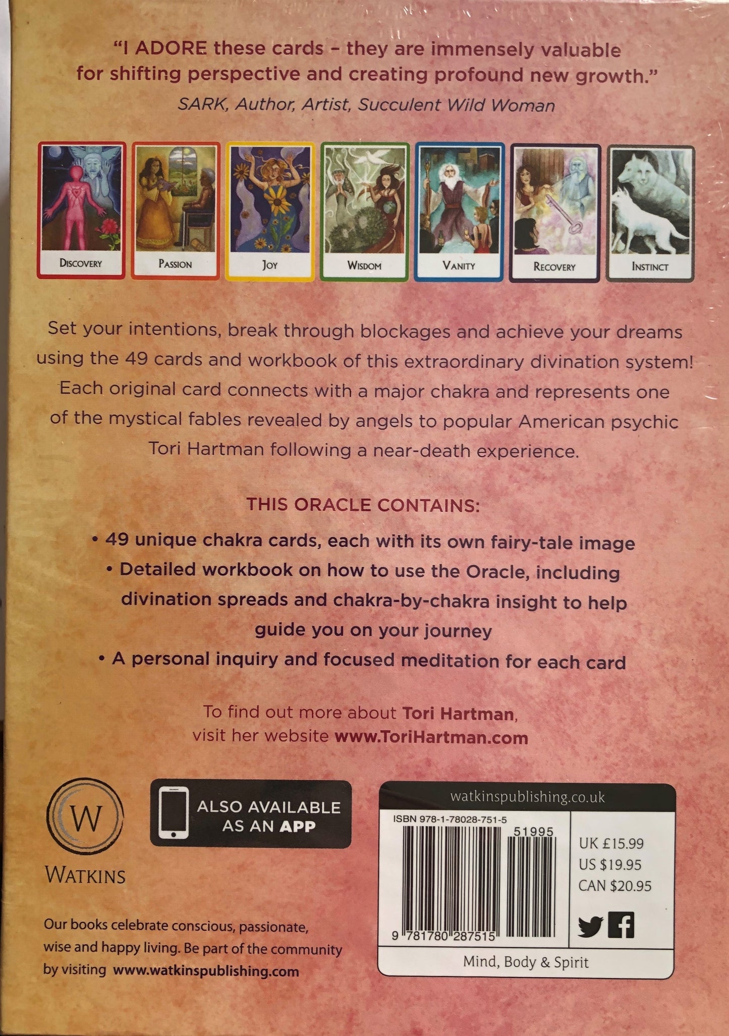 Chakra Wisdom Oracle Cards by Tori Hartman