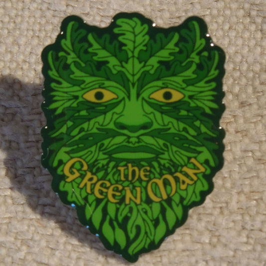 Green Man Pin Badge
