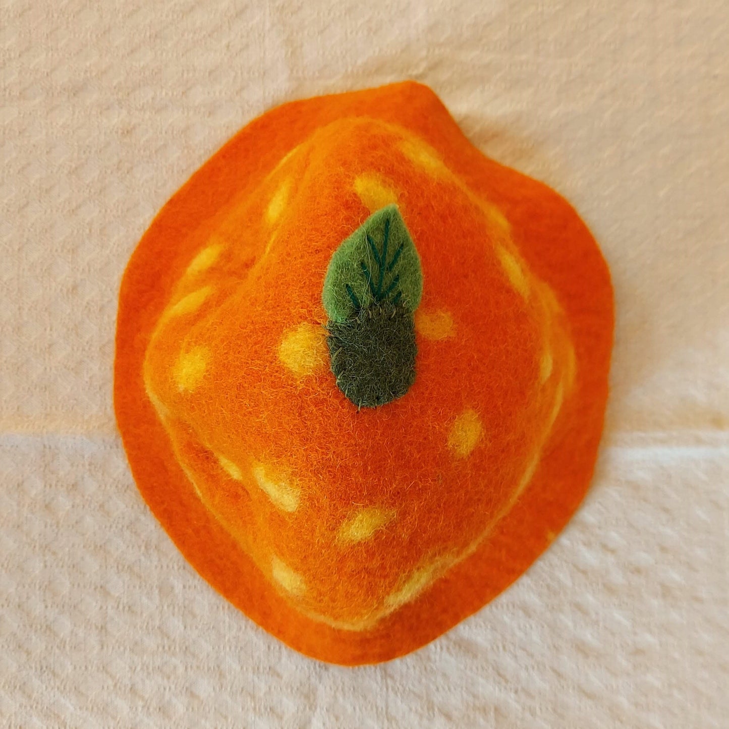 Orange Felt Hat