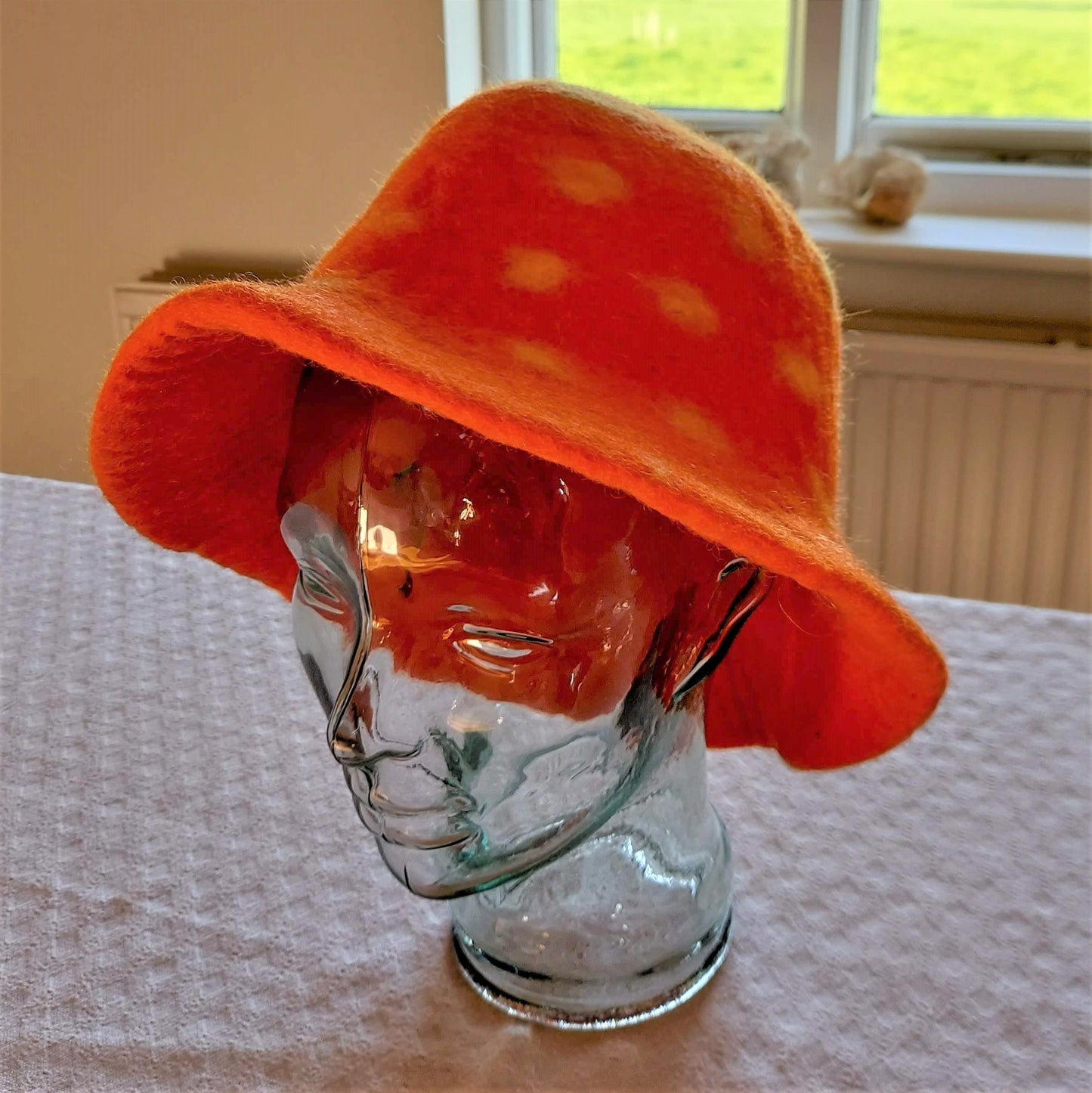 Orange Felt Hat