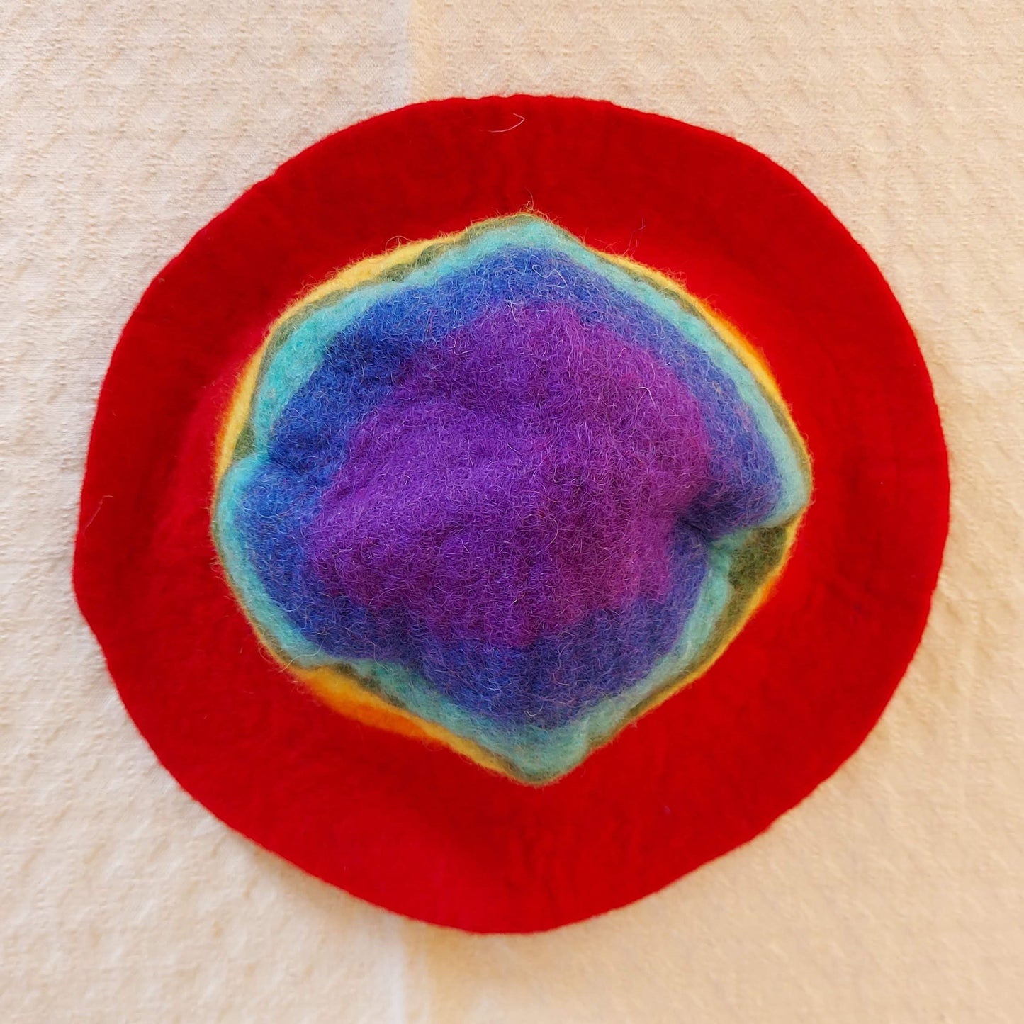 Rainbow Felt Hat