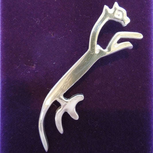 Pewter Uffington White Horse Brooch (PB767)