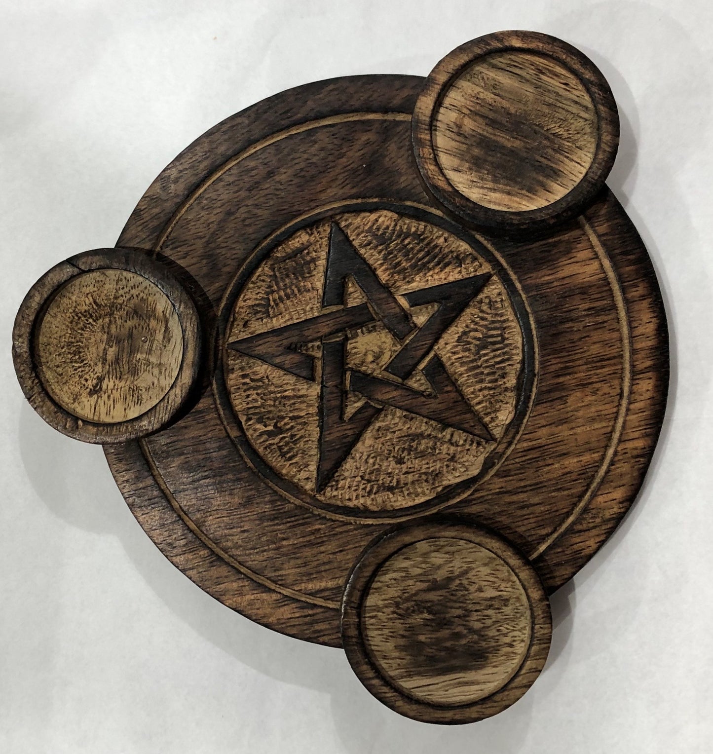 Pentagram Triple T-Light Holder