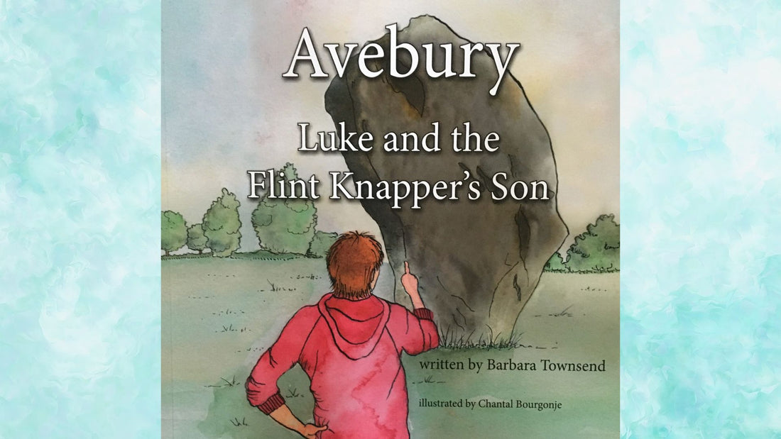 Luke the Flint Knapper's Son - book cover with boy looking at Avebury stone circle