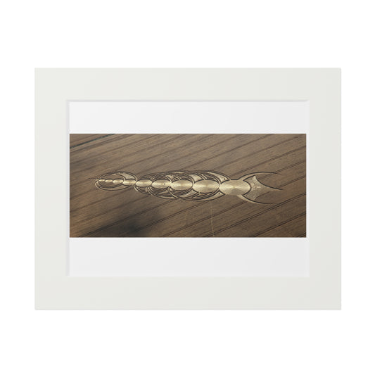 Avebury, East Field Crop Circle  - 2010 | Fine Art Print with Passepartout Paper Frame