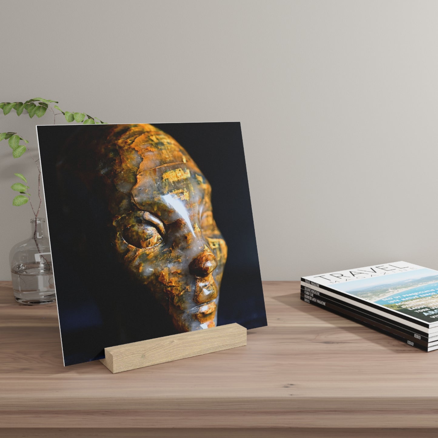 Tiger Eye Star Faery - Print with Wooden Stand