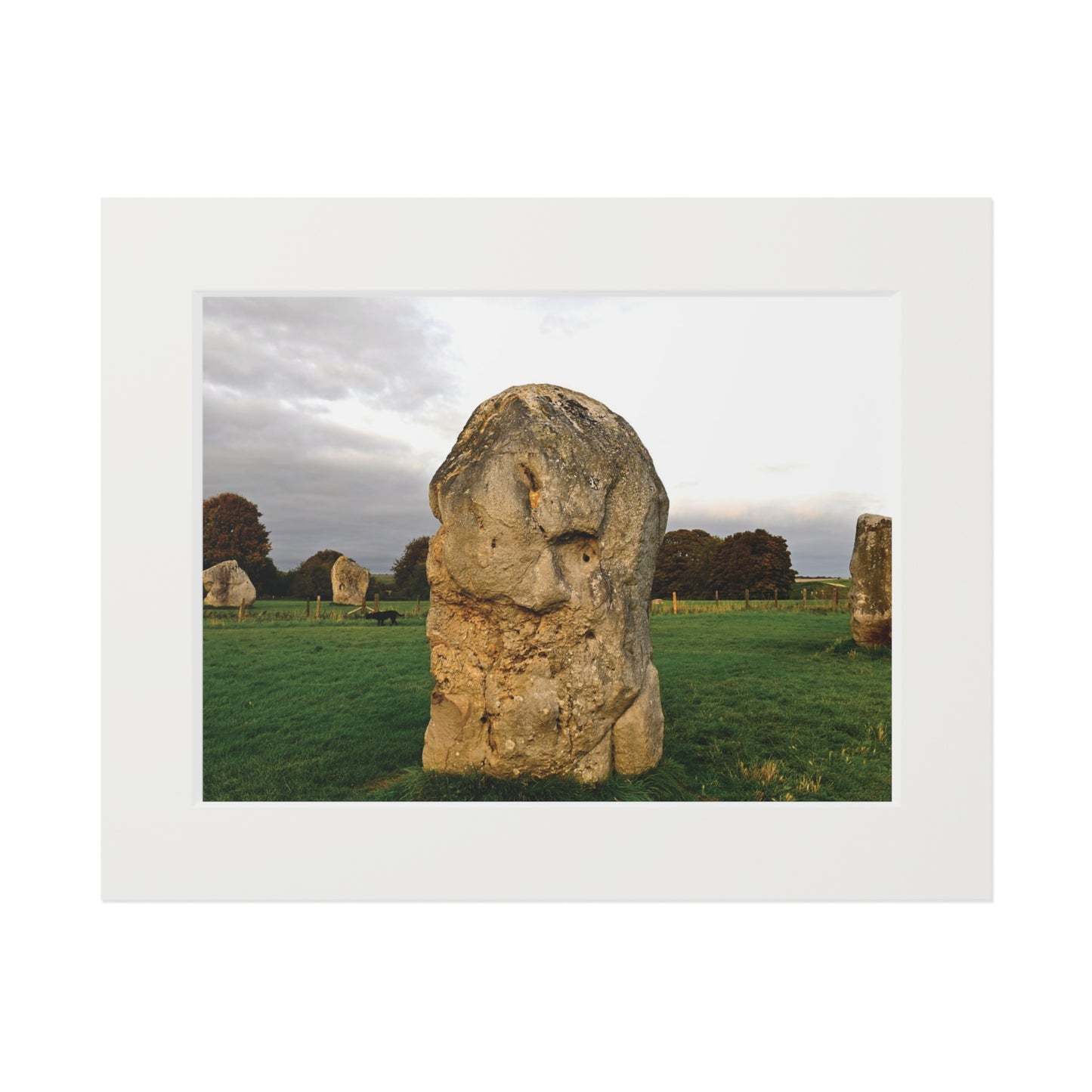 Smiling for 6000 years - Avebury | Fine Art Print with Passepartout Paper Frame