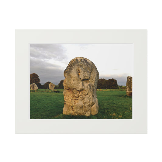 Smiling for 6000 years - Avebury | Fine Art Print with Passepartout Paper Frame