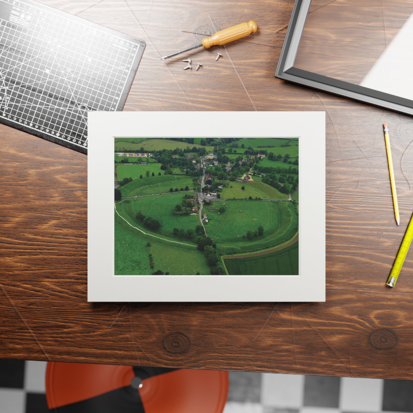 Avebury | Fine Art Print with Passepartout Paper Frame