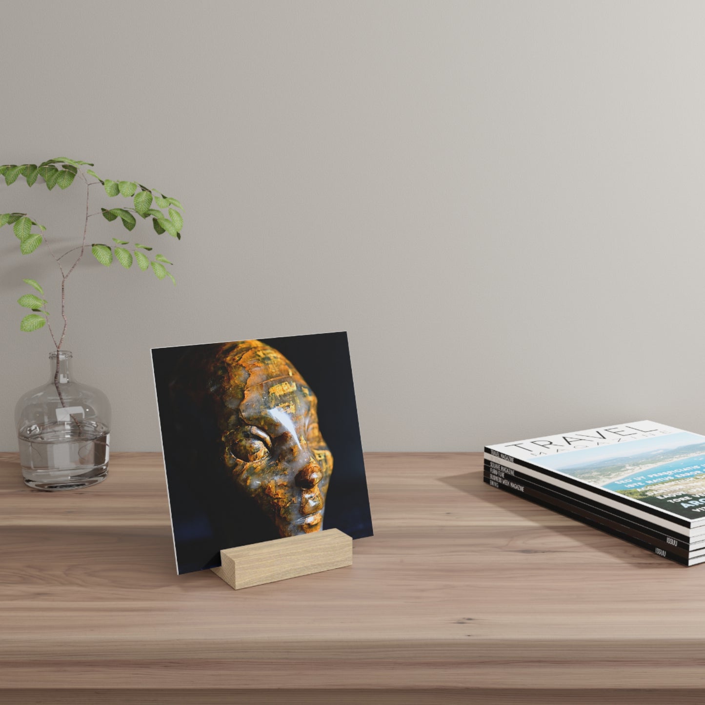 Tiger Eye Star Faery - Print with Wooden Stand