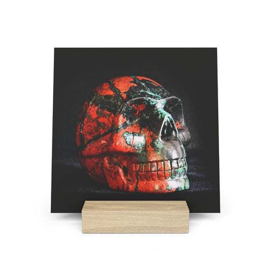 Sonora Skull - Print with Wooden Stand