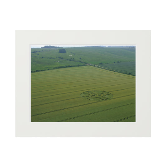 Hackpen Hill, nr Broad Hinton, Wiltshire – 2018 | Fine Art Print with Passepartout Paper Frame
