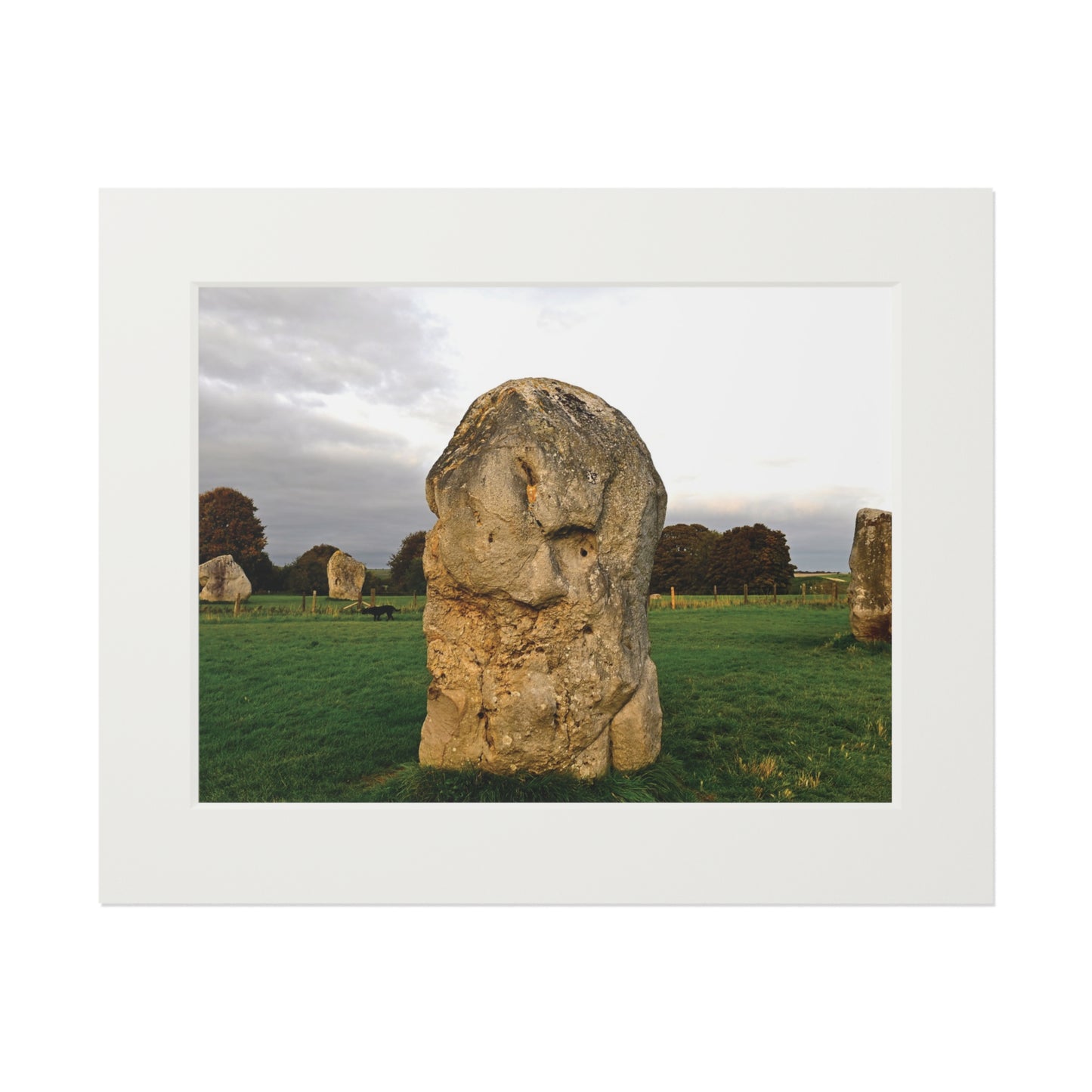 Smiling for 6000 years - Avebury | Fine Art Print with Passepartout Paper Frame