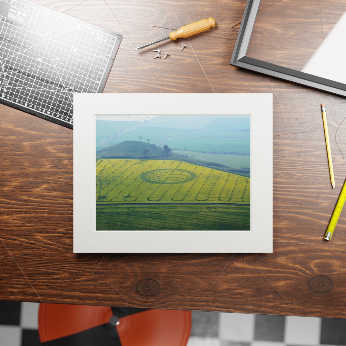 Olivers Castle, Wiltshire – 2007 | Fine Art Print with Passepartout Paper Frame