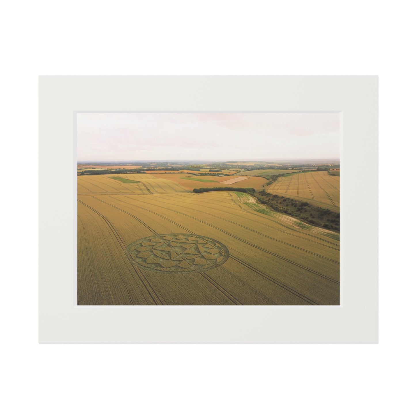 Cheesefoot Head, near Winchester, Hampshire – 2020 | Fine Art Print with Passepartout Paper Frame