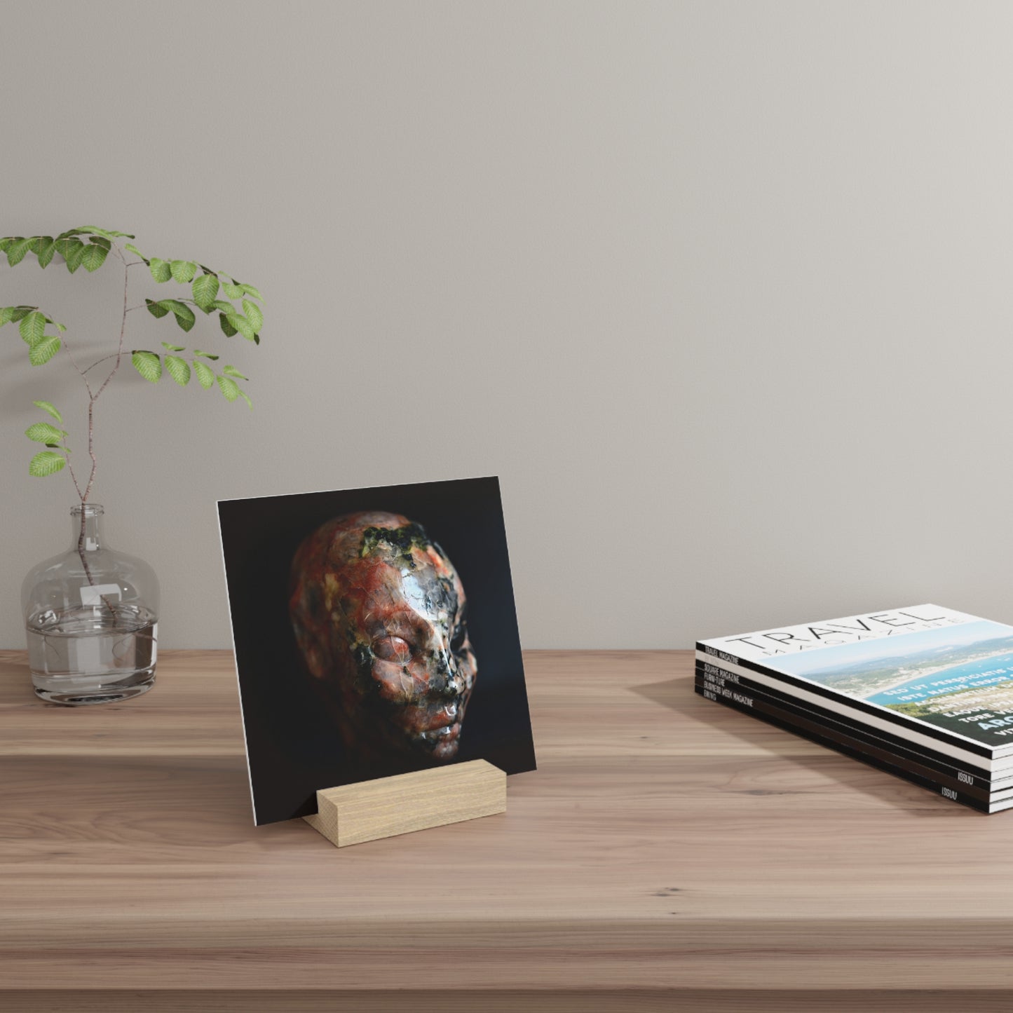 Lewissian Gneiss Star Faery - Print with Wooden Stand