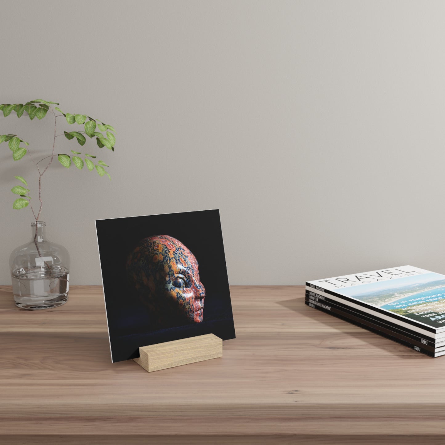 Leopard Jasper Star Faery - Print with Wooden Stand