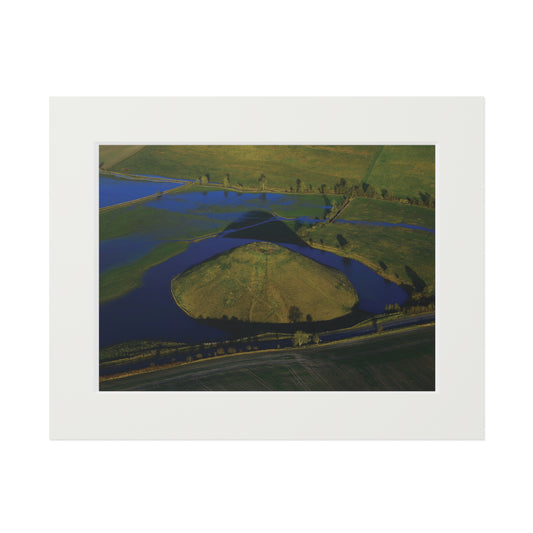 Silbury Hill | Fine Art Print with Passepartout Paper Frame