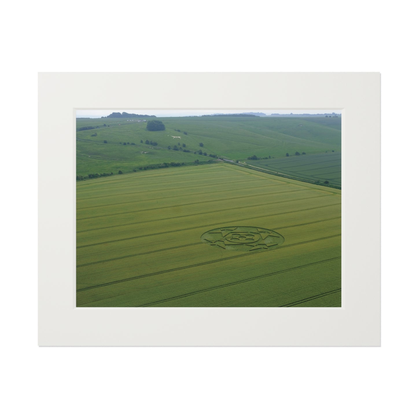 Hackpen Hill, nr Broad Hinton, Wiltshire – 2018 | Fine Art Print with Passepartout Paper Frame