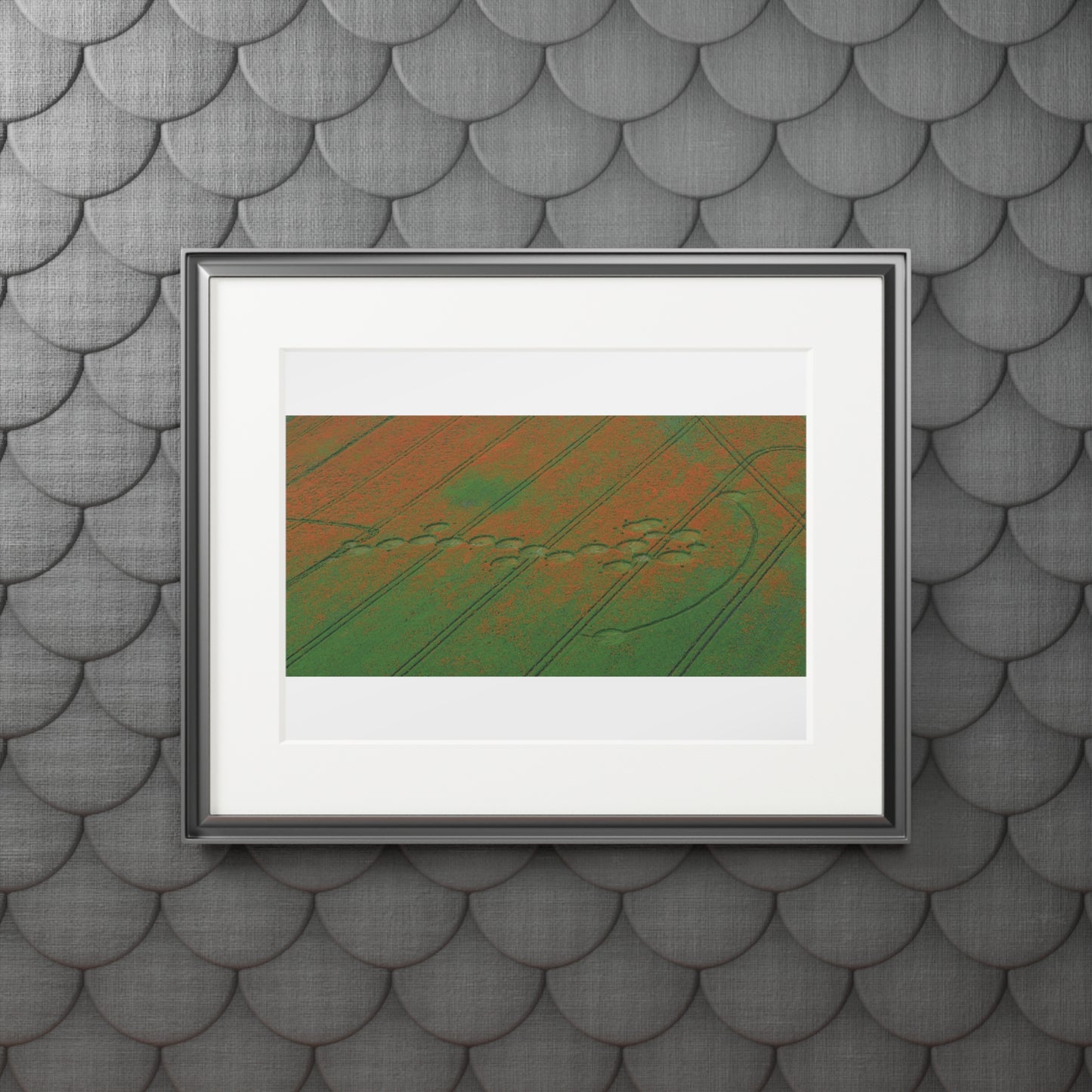 Rockley Crop Circle  - 2012 | Fine Art Print with Passepartout Paper Frame