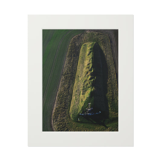 West Kennet Long Barrow | Fine Art Print with Passepartout Paper Frame