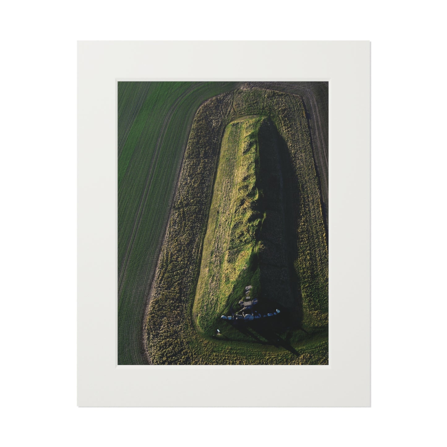 Copy of West Kennet Long Barrow | Fine Art Print with Passepartout Paper Frame