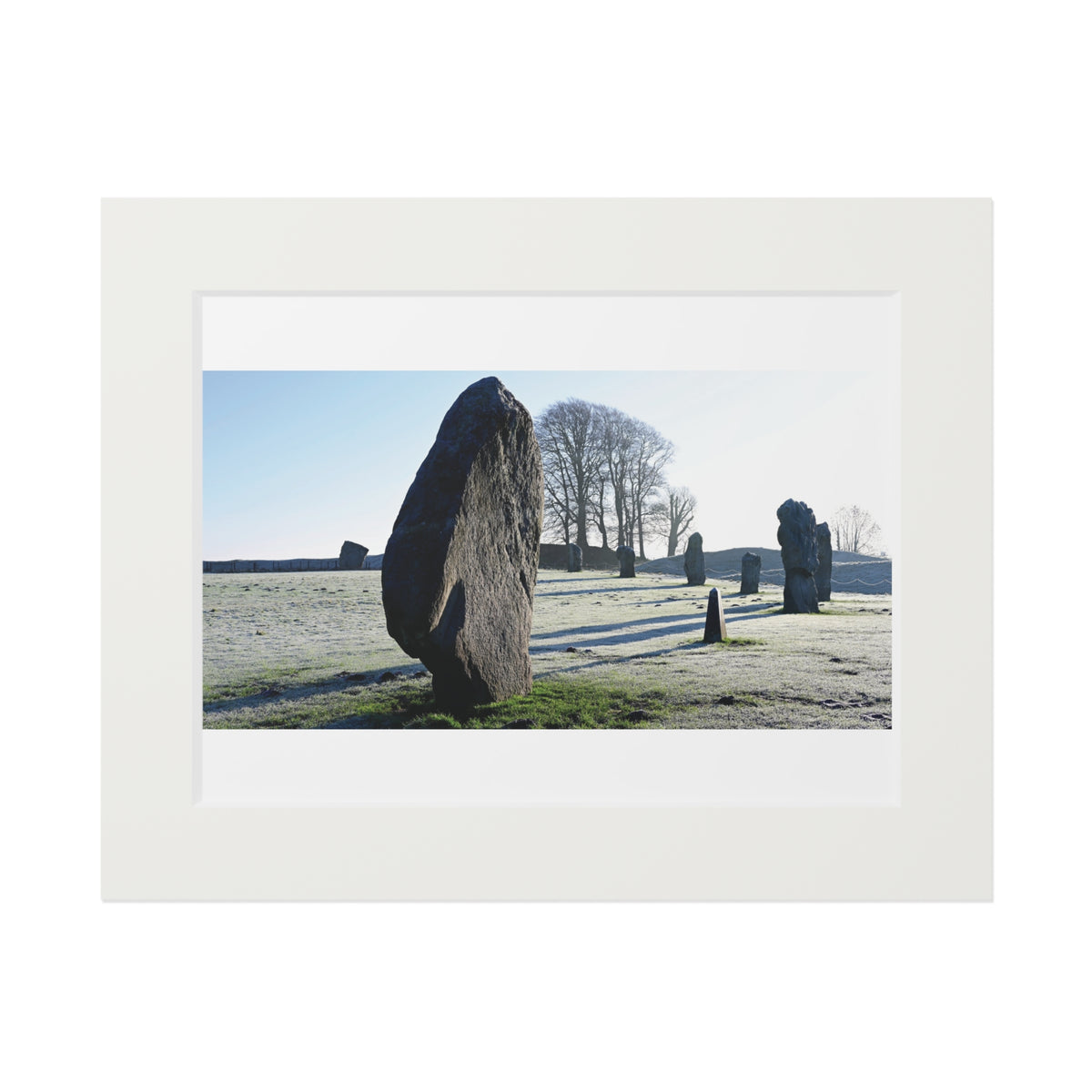 Frosty Avebury | Fine Art Print with Passepartout Paper Frame