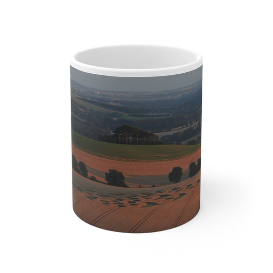 Woodborough Hill & South Field Crop Circle| 2008 - 11oz Ceramic Mug