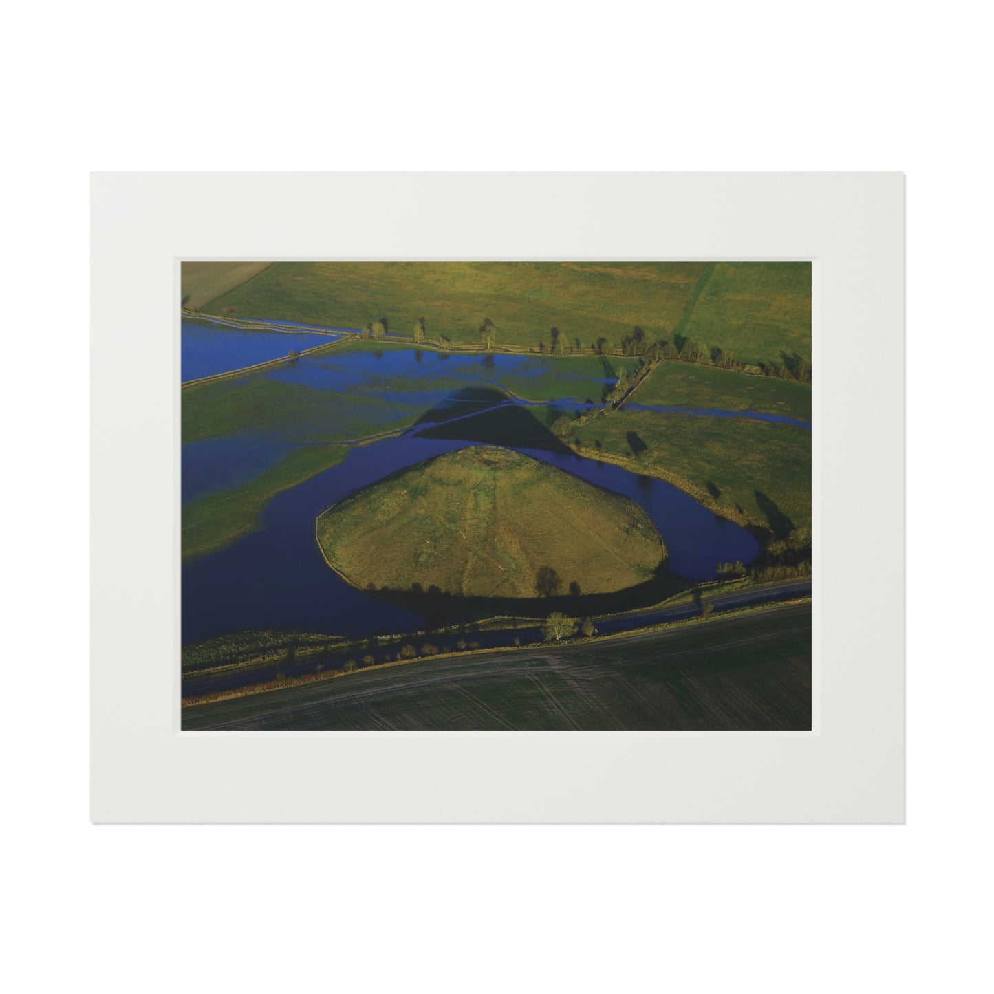 Silbury Hill | Fine Art Print with Passepartout Paper Frame