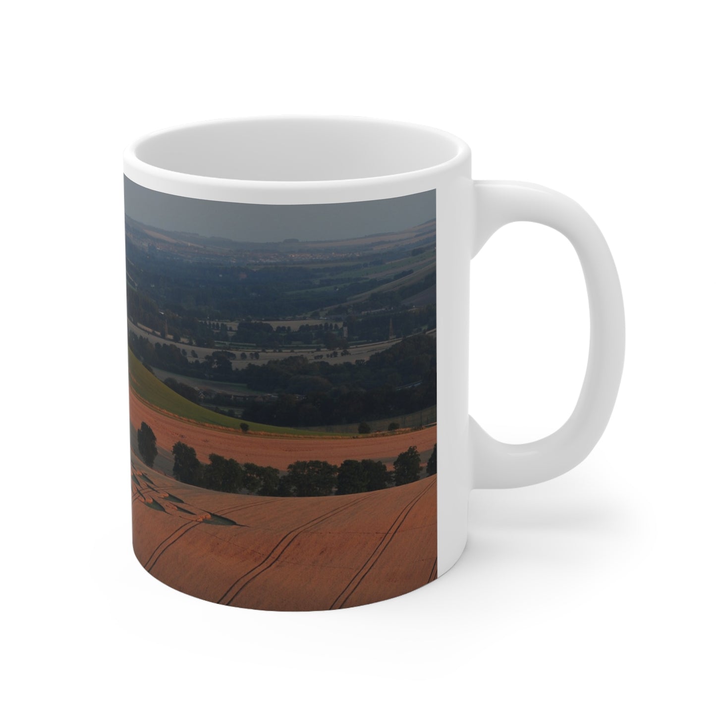 Woodborough Hill & South Field Crop Circle| 2008 - 11oz Ceramic Mug