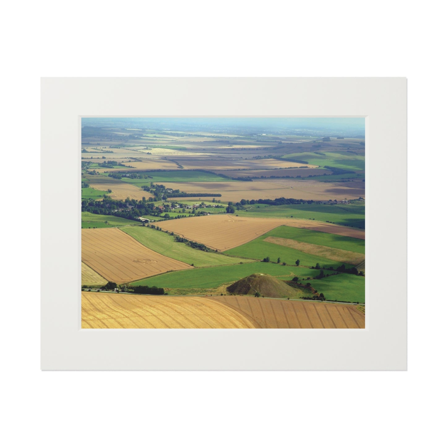 Silbury Hill, Avebury - 4 Crop Circles – 2006 | Fine Art Print with Passepartout Paper Frame