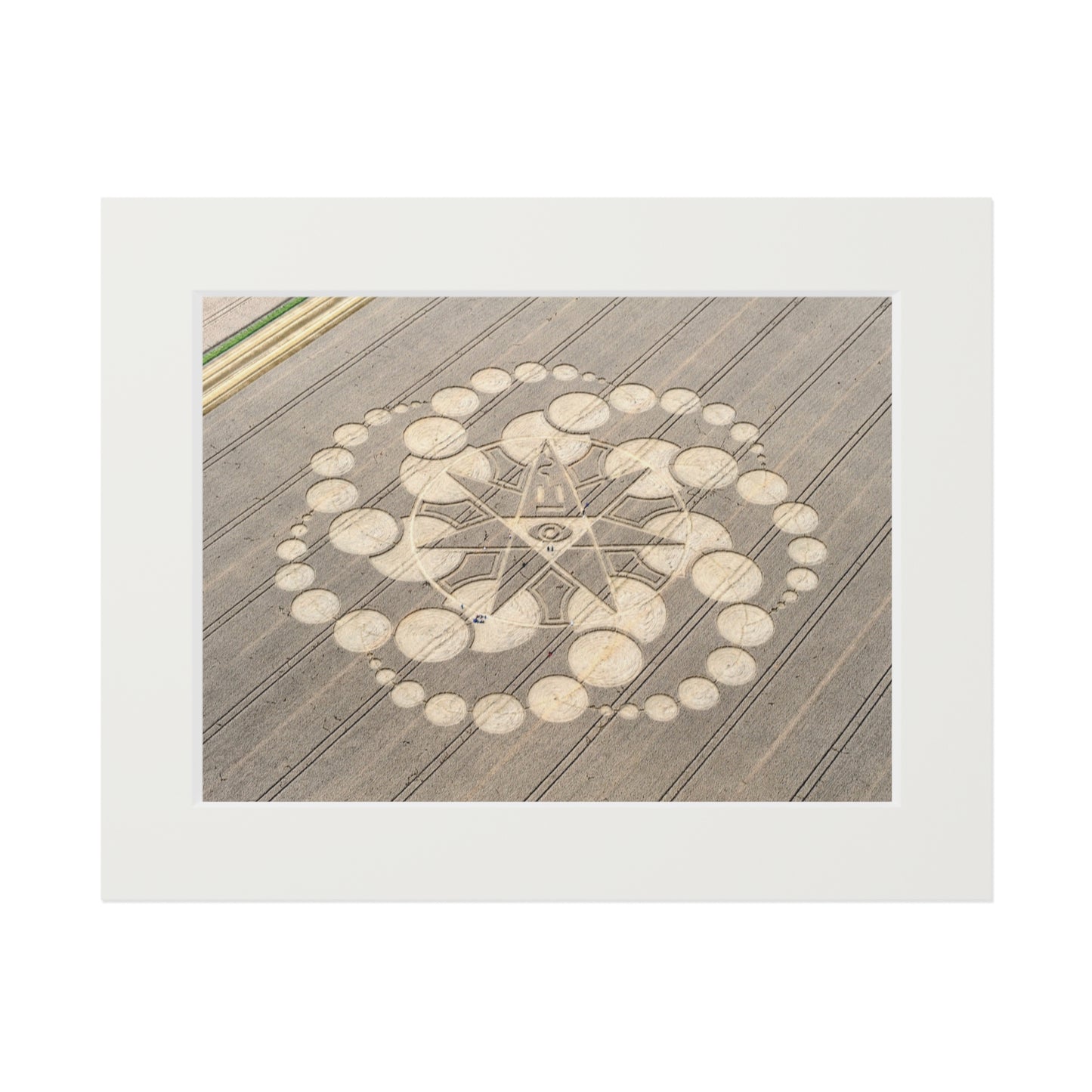 Avebury East Field Crop Circle - Wiltshire – 2008 | Fine Art Print with Passepartout Paper Frame