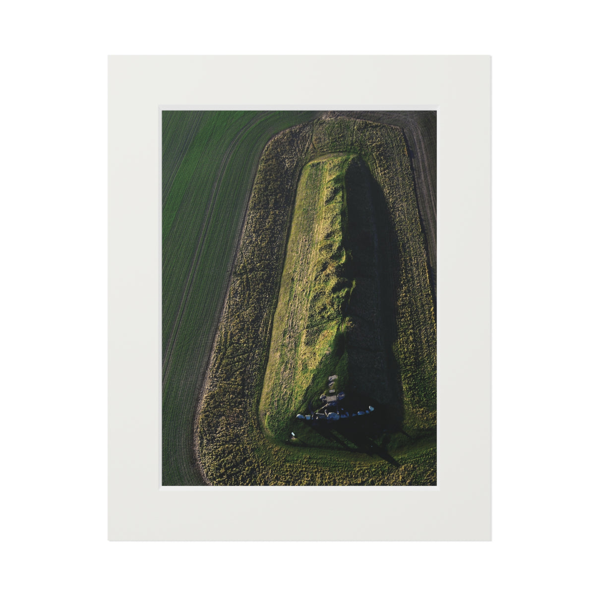 West Kennet Long Barrow | Fine Art Print with Passepartout Paper Frame