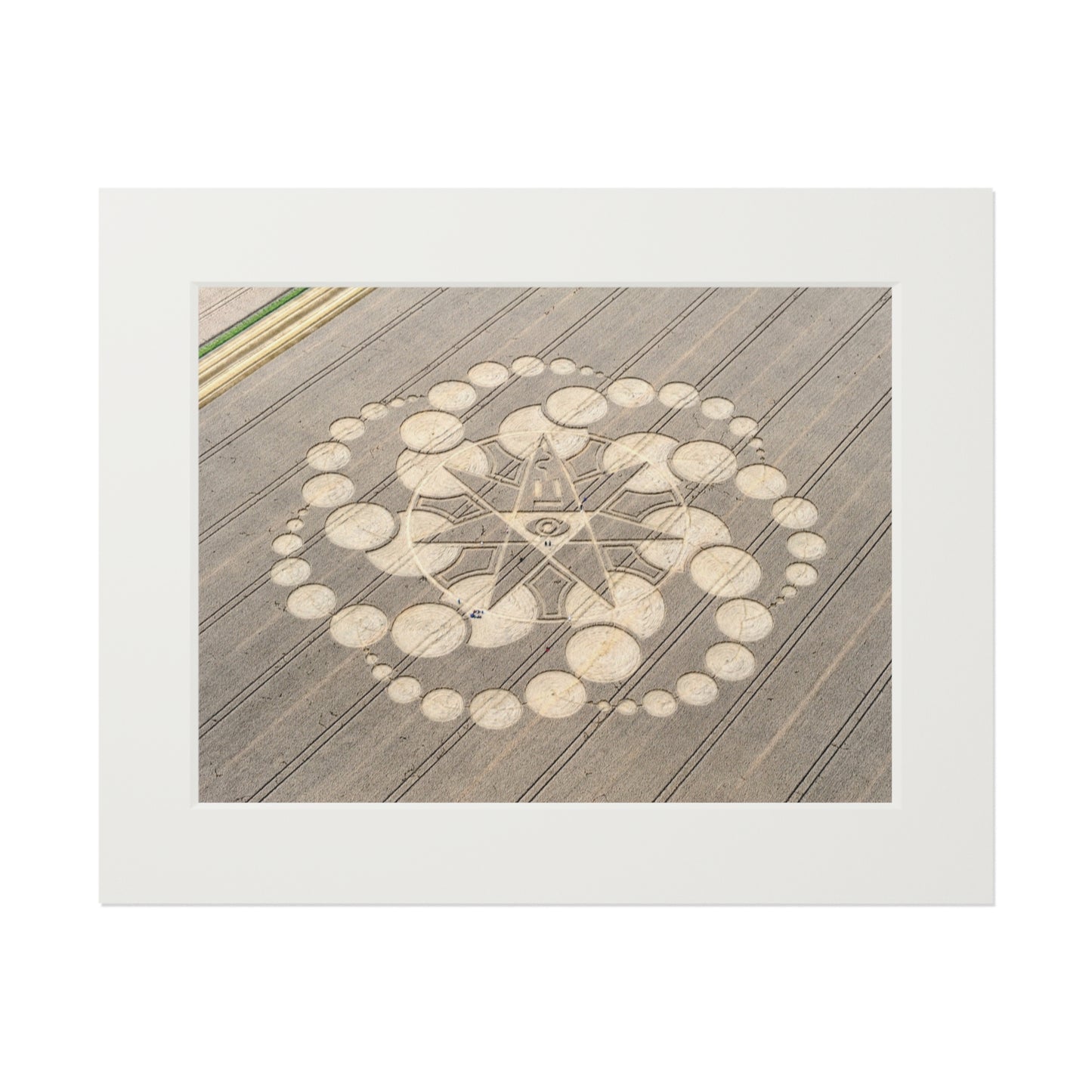Avebury East Field Crop Circle - Wiltshire – 2008 | Fine Art Print with Passepartout Paper Frame