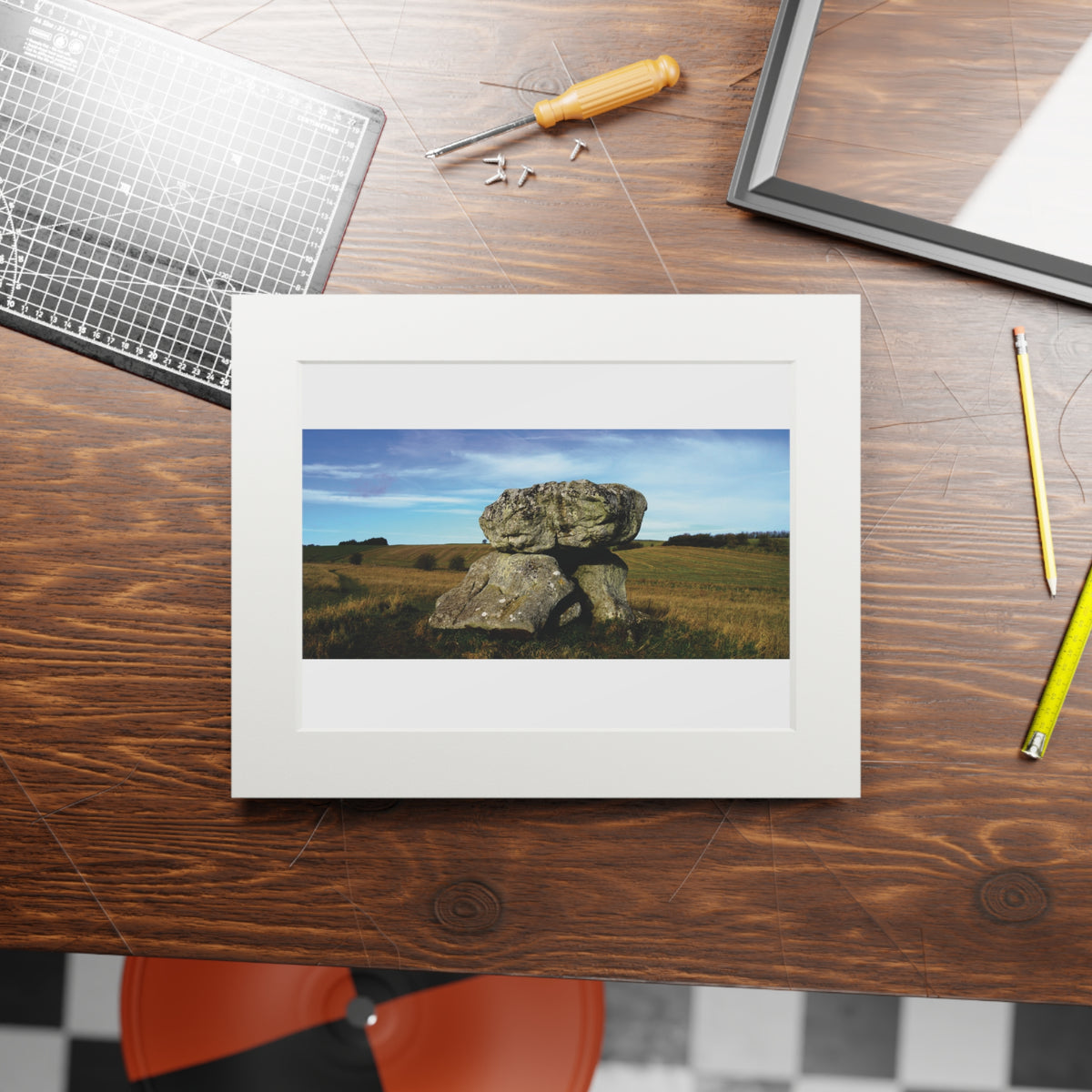 The Devils Den | Fine Art Print with Passepartout Paper Frame