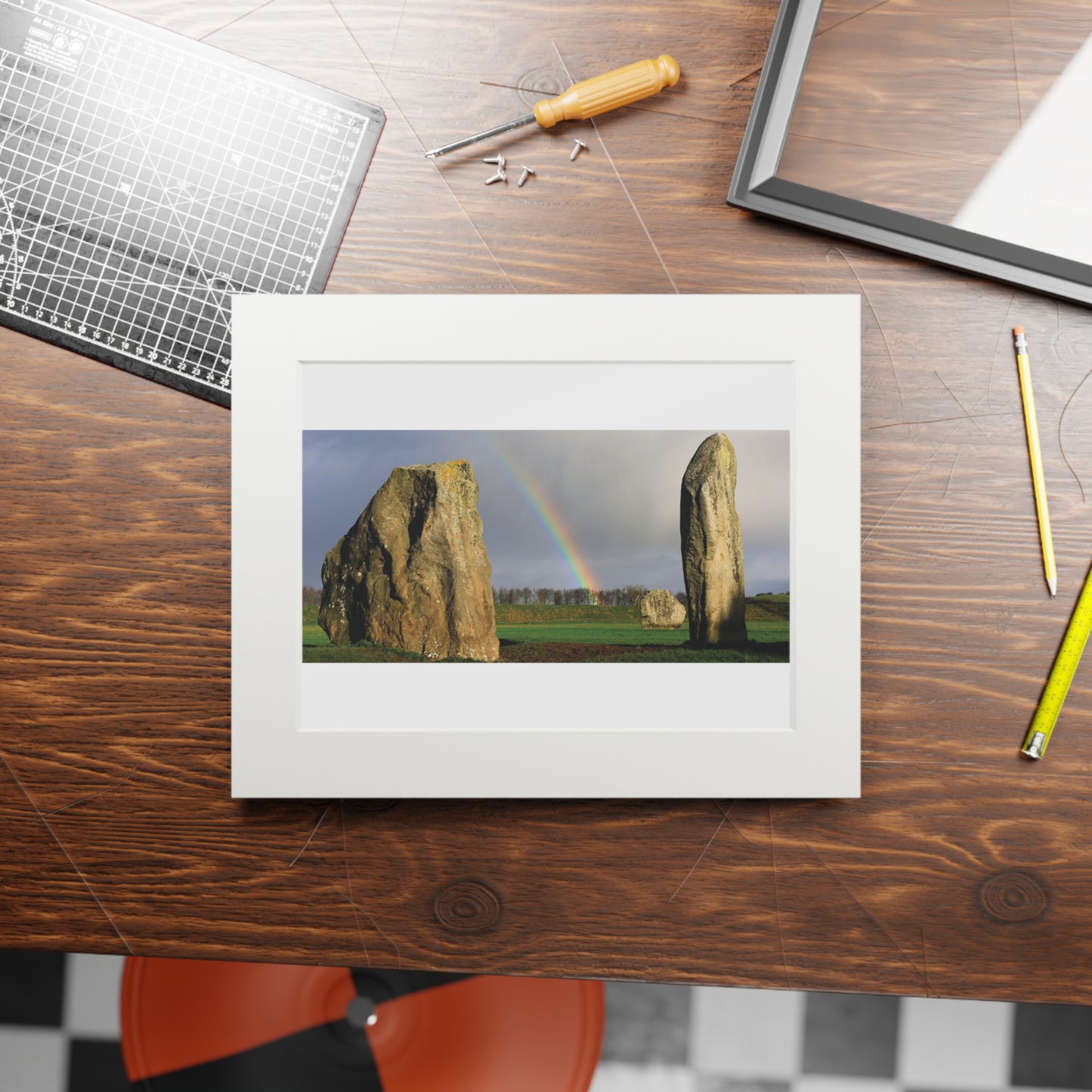 The Cove in Avebury | Fine Art Print with Passepartout Paper Frame