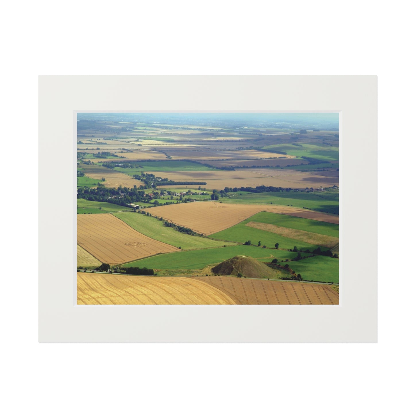 Silbury Hill, Avebury - 4 Crop Circles – 2006 | Fine Art Print with Passepartout Paper Frame
